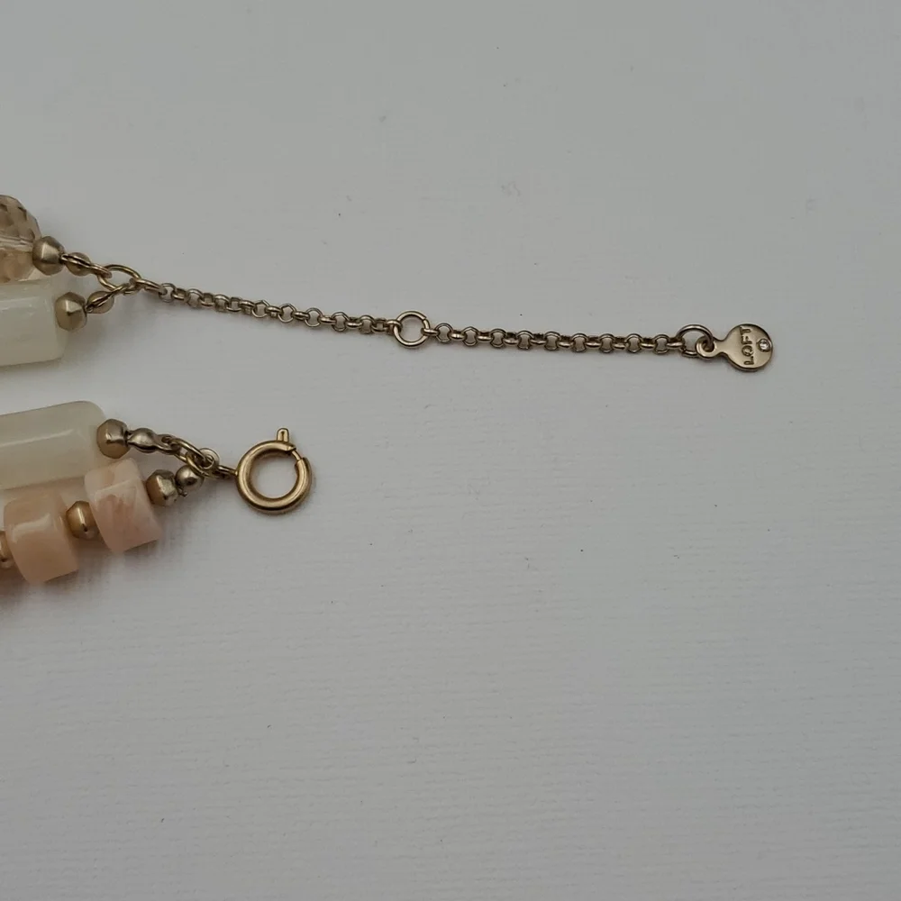 LOFT Double Strand Pastel Mixed Media Beads Necklace - Picture 4 of 7
